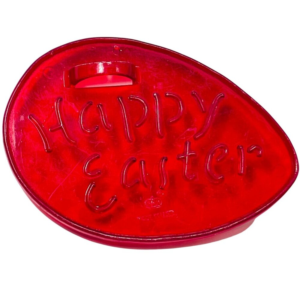 Vintage HRM Red Happy Easter Egg Cookie Cutter Made In USA
